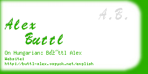 alex buttl business card